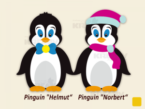 Pinguine Helmut und Norbert